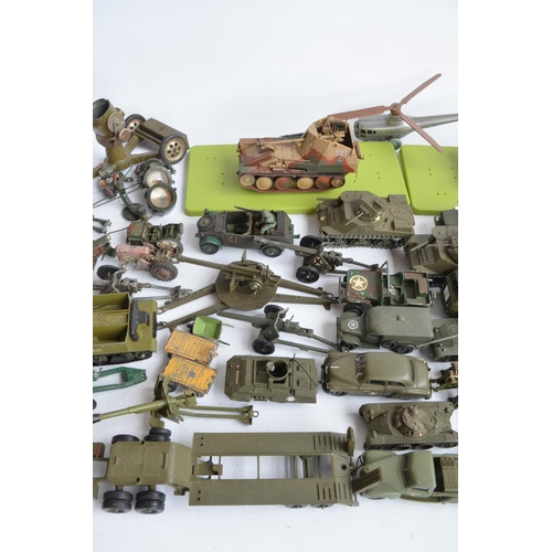 244 - Collection of mostly military diecast model vehicles from Solido, Corgi, Dinky, 21st Century Toys, B... 