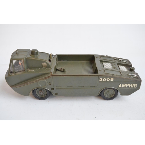 245 - Collection of vintage mostly metal large scale military models, many by Astra to include searchlight... 