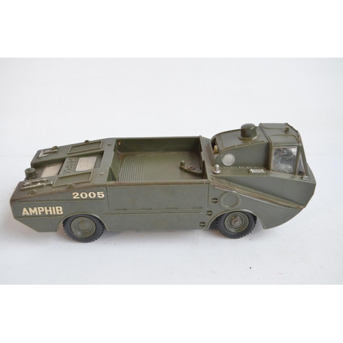 245 - Collection of vintage mostly metal large scale military models, many by Astra to include searchlight... 