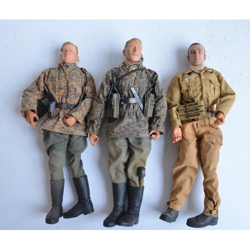 247 - Three 1/6 scale German WWII action figures from Dragon with 3 boxes (please note 1 figure does not m... 