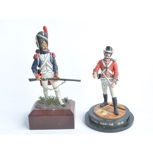 249 - Collection of Napoleonic Wars models and figures to include metal pre-painted figures from Del Prado... 