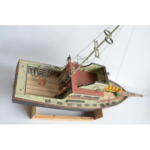 261 - Large scratch built wooden radio controlled model of the 'Orca' as featured in the film Jaws, approx... 