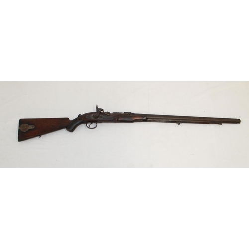 1112 - Westley Richards and Co. breach-loading percussion cap 'Monkey Tail' carbine, dated 1875. Complete w... 