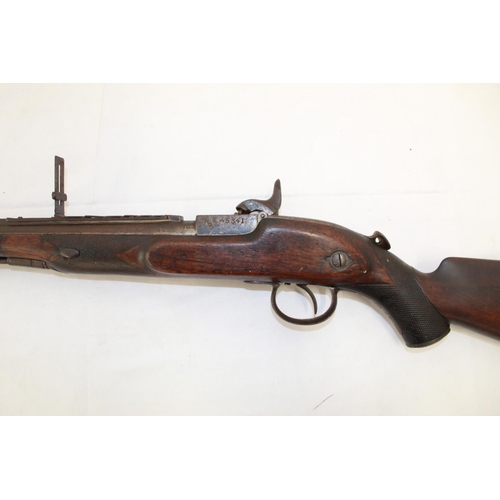 1112 - Westley Richards and Co. breach-loading percussion cap 'Monkey Tail' carbine, dated 1875. Complete w... 