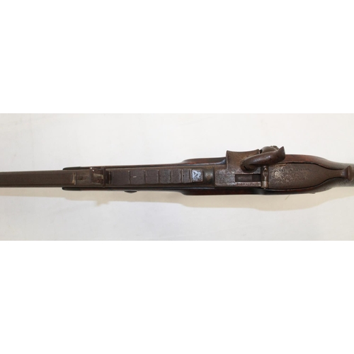 1112 - Westley Richards and Co. breach-loading percussion cap 'Monkey Tail' carbine, dated 1875. Complete w... 