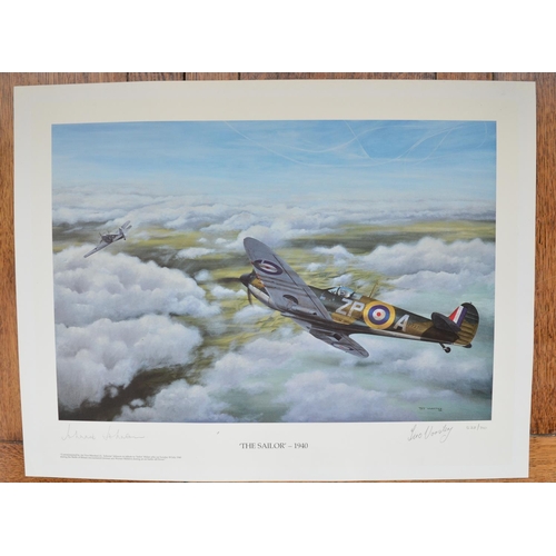 1139 - Two limited edition aviation prints complete with CoA's to include 'The Right Of The Line' by Graeme... 