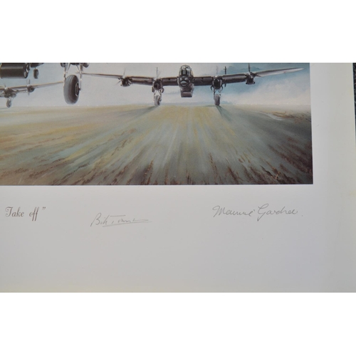 1143 - Four Dambuster themed aviation prints to include limited edition 'American Dambuster', 95/180 with C... 