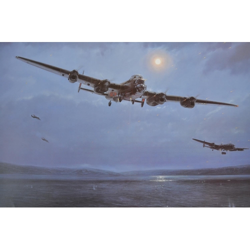 1144 - Limited edition print 'The Dambusters' by Simon Smith depicting Guy Gibson and Harold 