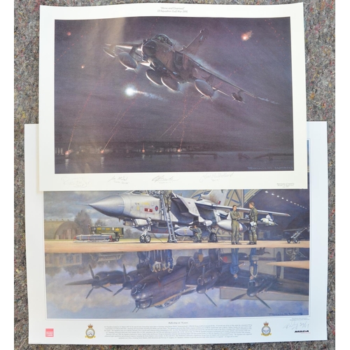 1147 - Two aviation prints by Ronald Wong to include Limited edition 'Reflecting On 70 Years' by Ronald Won... 