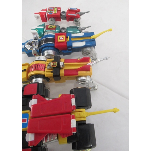 352 - Matchbox Voltron Giant Lion Force Voltron, heavy damage to box, all figures are present, with wear t... 