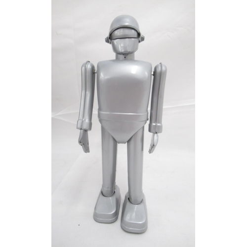 353 - Lost in Space Robot B9, figure has yellow staining, box is in good condition and Gort wind-up tin ro... 