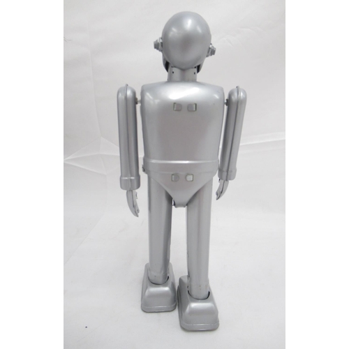 353 - Lost in Space Robot B9, figure has yellow staining, box is in good condition and Gort wind-up tin ro... 