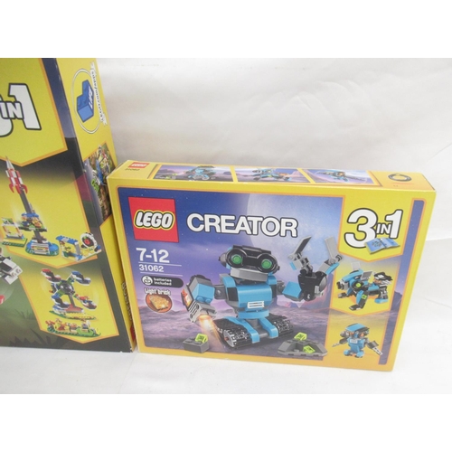 363 - Lego - 31062 Creator 3 in 1, box has been opened but contents are still present, 31095 Creator 3 in ... 