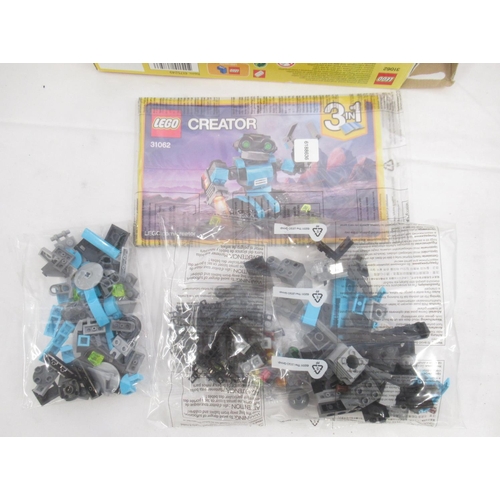 363 - Lego - 31062 Creator 3 in 1, box has been opened but contents are still present, 31095 Creator 3 in ... 