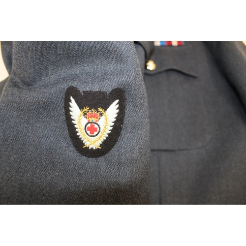 1131 - RAF Squadron Leader uniform, with insignia denoting membership of the medical corps. In very good co... 