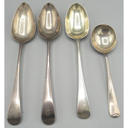 1256 - Georgian silver monogrammed serving spoon by Peter & William Bateman, London, 1813, Georgian silver ... 