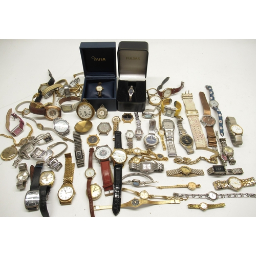 1275 - Quantity of hand wound and quartz ladies and gents wrist watches, makes include Sekonda, Rotary, Lou... 