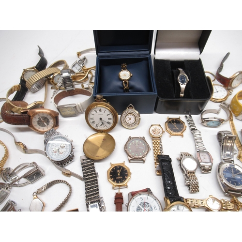 1275 - Quantity of hand wound and quartz ladies and gents wrist watches, makes include Sekonda, Rotary, Lou... 