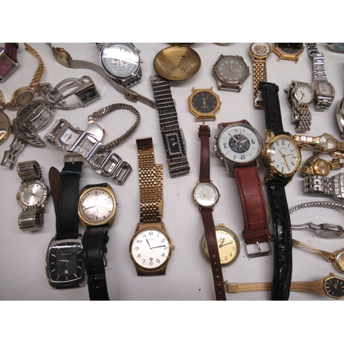 1275 - Quantity of hand wound and quartz ladies and gents wrist watches, makes include Sekonda, Rotary, Lou... 