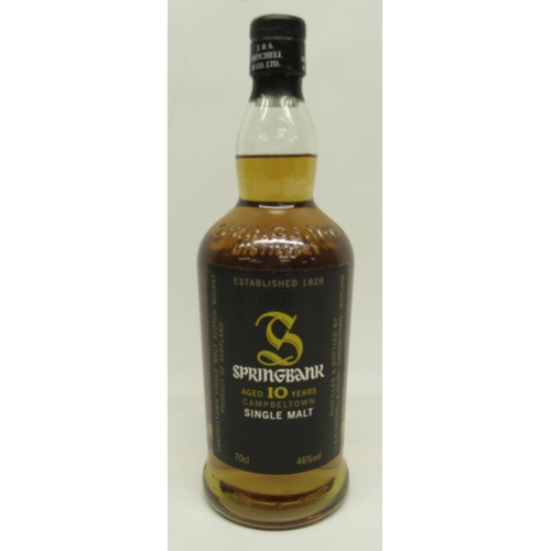 1069 - J. & A. Mitchell & Co., Ltd., Springbank aged 10 years, Campbeltown single malt whisky, 46%, 70cl bo... 