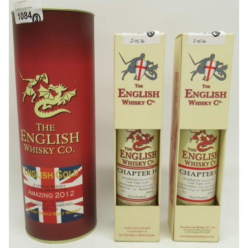 1084 - The English Whisky Co., English Gold Amazing 2012,  limited edition 30/366 bottles, English single m... 