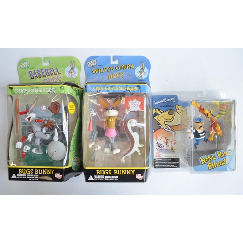17 - Three officially licensed cartoon related action figure sets to include 2x DC Direct/Warner Brothers... 