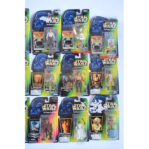 4 - Twenty one Power Of The Force Star Wars action figures from Kenner to include 3x Freeze Frame Action... 