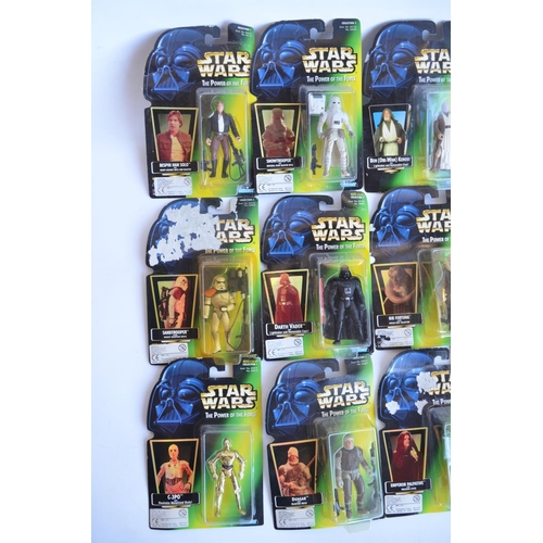 4 - Twenty one Power Of The Force Star Wars action figures from Kenner to include 3x Freeze Frame Action... 