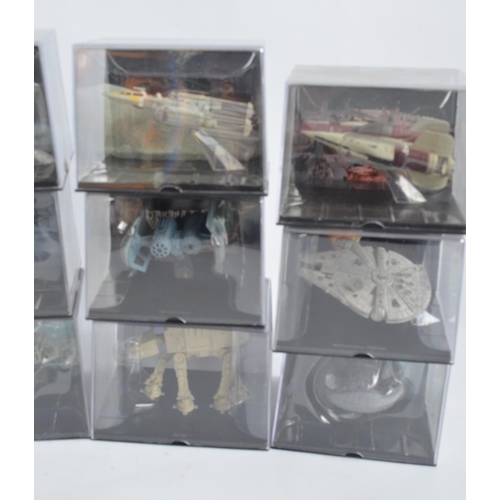 8 - Seventeen cased Star Wars models from DeAgostini (cases unopened/factory sealed) with a binder of as... 