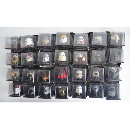 9 - Complete collection of 80 DeAgostini cased Star Wars helmet models, all but one unopened/factory sea... 