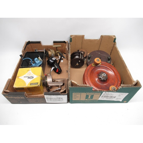 1179 - J.W. Young & Sons Ltd., Redditch, The Ambidex Mark Six reel; Penn No.85 bakelite sea reel; Pflueger ... 