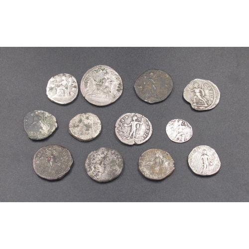 1678 - Collection of Roman coins to inc. Geta (AD 209-212) 2 silver Denarius, Trajan (AD 97-117) silver Den... 