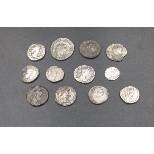 1678 - Collection of Roman coins to inc. Geta (AD 209-212) 2 silver Denarius, Trajan (AD 97-117) silver Den... 