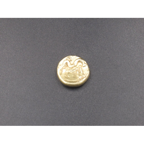 155 - Celtic Gallo-Belgic Ambiani gold stater (6.1g) (Victor Brox collection)