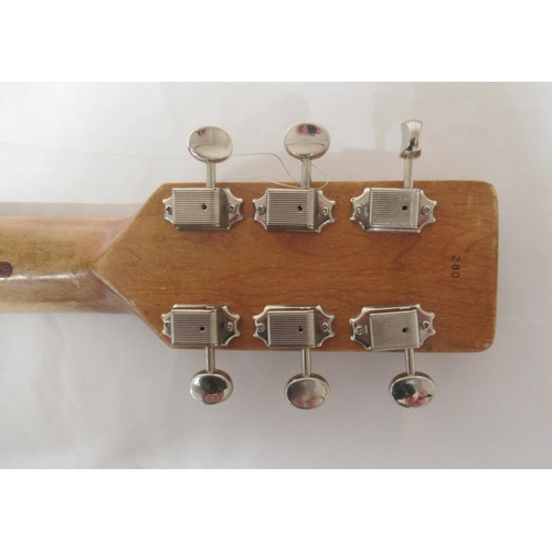 2 - Brian Eastwood 'Victor Brox Model' Boardcaster custom made 6 string guitar, L96cm with a/f travel ca... 