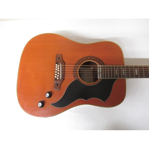 5 - Eko Model no. J. 56/1 12 string acoustic electric guitar, with a Madarozzo carry bag (Victor Brox co... 