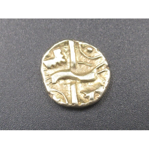 166 - Celtic gold quarter stater, (1.3g) (Victor Brox collection)