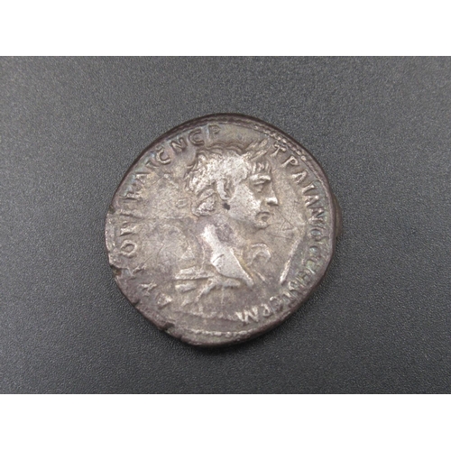 169 - Trajan AD 98-117 AR Tetradrachm, obv. laureate head of Trajan right set on Eagle, rev. laureate bust... 