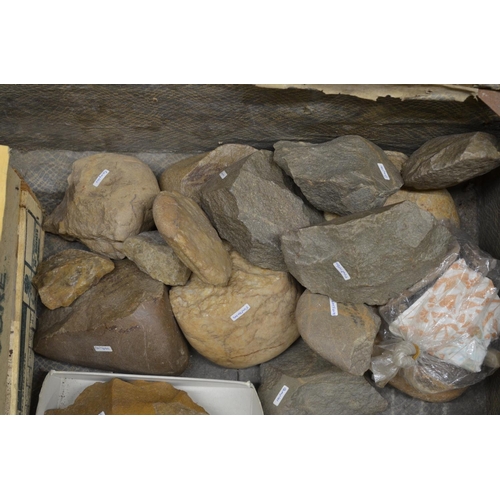 257 - Collection of ancient flint and stone tools, many with find locations attached to include neolithic ... 