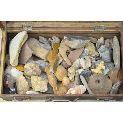 258 - Collection of ancient flint and stone tools, many with find locations attached, mostly from France t... 