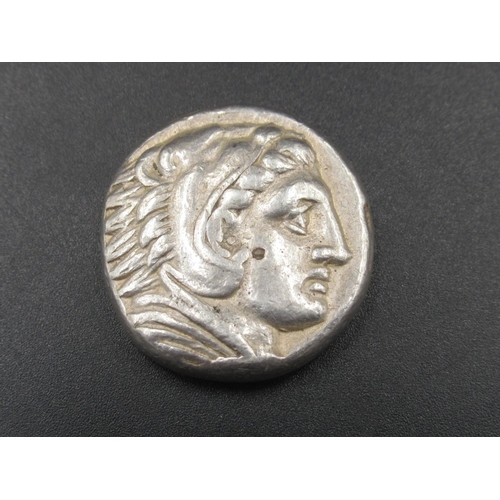 177 - Alexander III of Macedonia (336-323BC) Tetradrachm, obv. right-facing head of Hercules wearing a lio... 