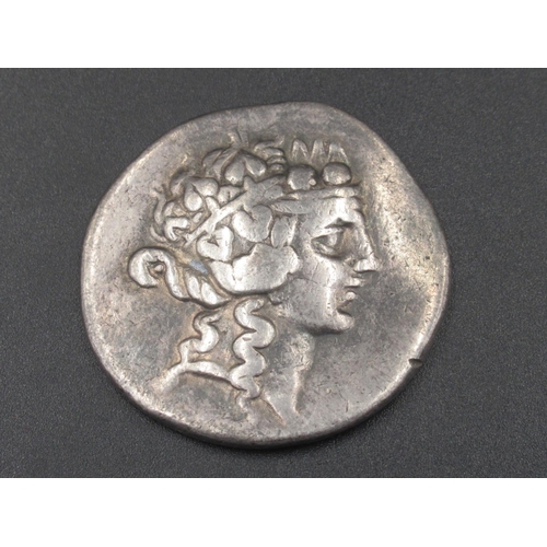 178 - Island of Thrace, Thasos Tetradrachm, obv. wreathed head of Dionysus facing right, rev. Herakles sta... 