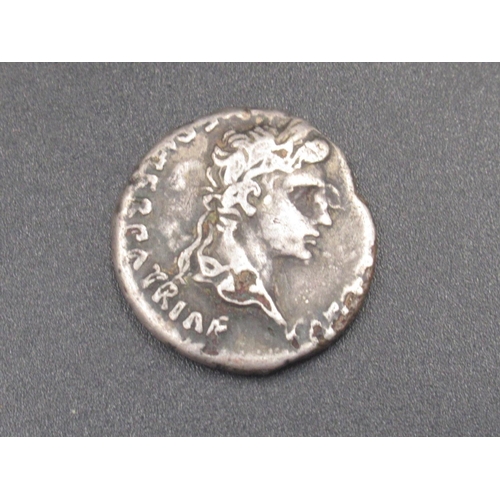 181 - Silver Denarius Augustus, Rev. Gaius & Lucius Caesars standing facing etc. (3.2g) (Victor Brox colle... 