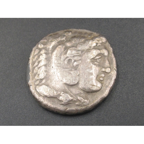 183 - Alexander III of Macedonia (336-323BC) Tetradrachm, obv. right-facing head of Hercules wearing a lio... 