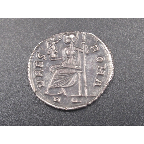 185 - Valens (364-378AD) Silver Siliqua, obv. Valens pearl-diademed, draped and cuirassed bust right, rev.... 