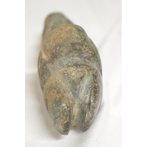 231 - Carved green stone figure, likely ancient Mezcala civilisation. H5