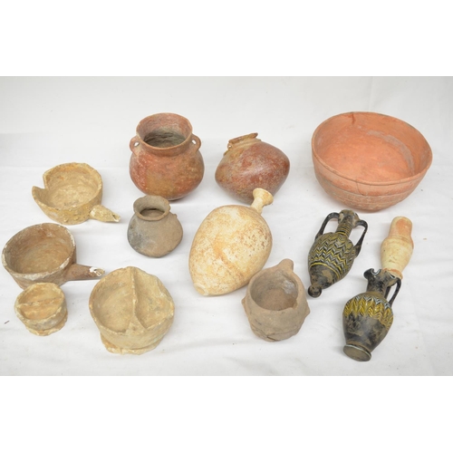 236 - Collection of ancient pottery, most appears Mediterranean in origin (13) (Victor Brox collection)