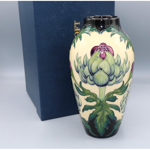 1622 - Moorcroft Pottery, Garden Castle vase, designed by Kerry Goodwin, limited edition 56/75, with box