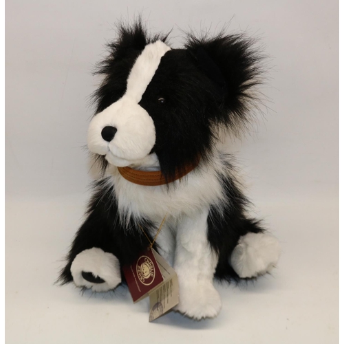 1625 - Charlie Bears, 'Silas' collie dog, with tags, H32cm