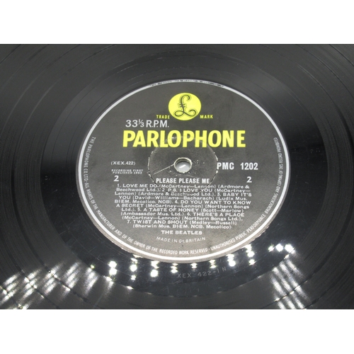 1182 - The Beatles - Please Please Me, MONO PMC 1202 XEX.421, black and yellow Parlophone label, 4th pressi... 